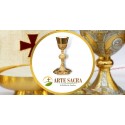 ARTE SACRA - Occasione vendita online Calice stile gotico intarsiato con coppa in argento 925