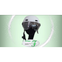 Offerta casco bianco da bici con luci frecce direzionali - occasione casco bici con bluetooth e risponditore al cellulare